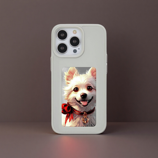 カスタマ ミラーガラスカバースマホケース(防指紋防止)iphone 16pro/16pro max